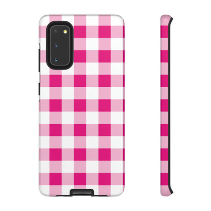 Pink Checkered - TOUGH PHONE CASE