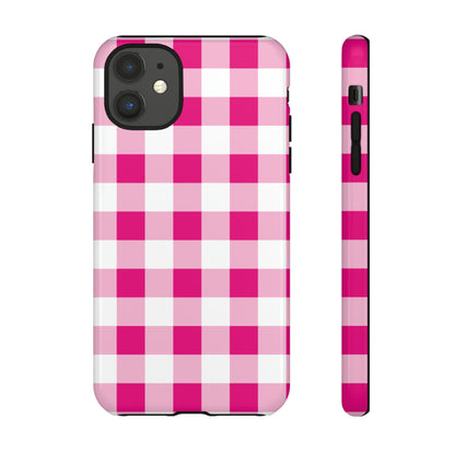 Pink Checkered - TOUGH PHONE CASE