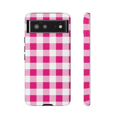 Pink Checkered - TOUGH PHONE CASE