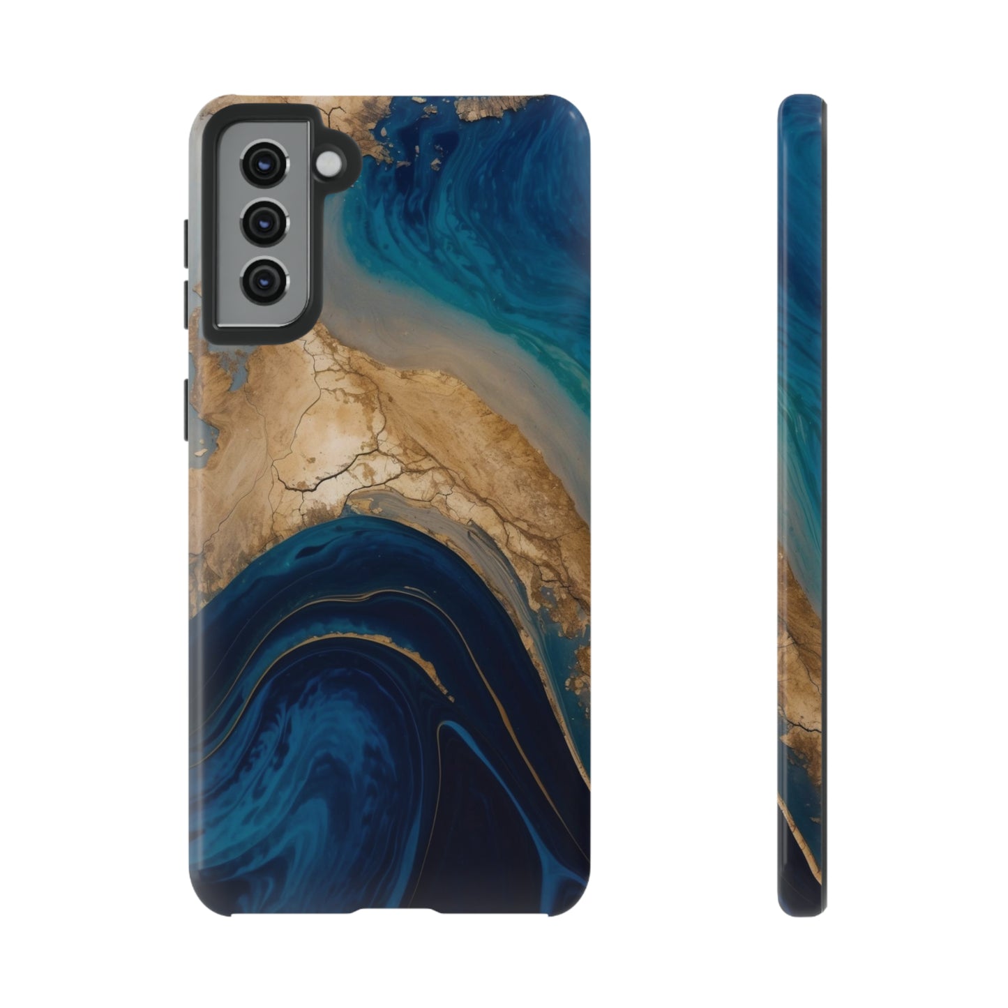 Golden Azure Swell - TOUGH PHONE CASE