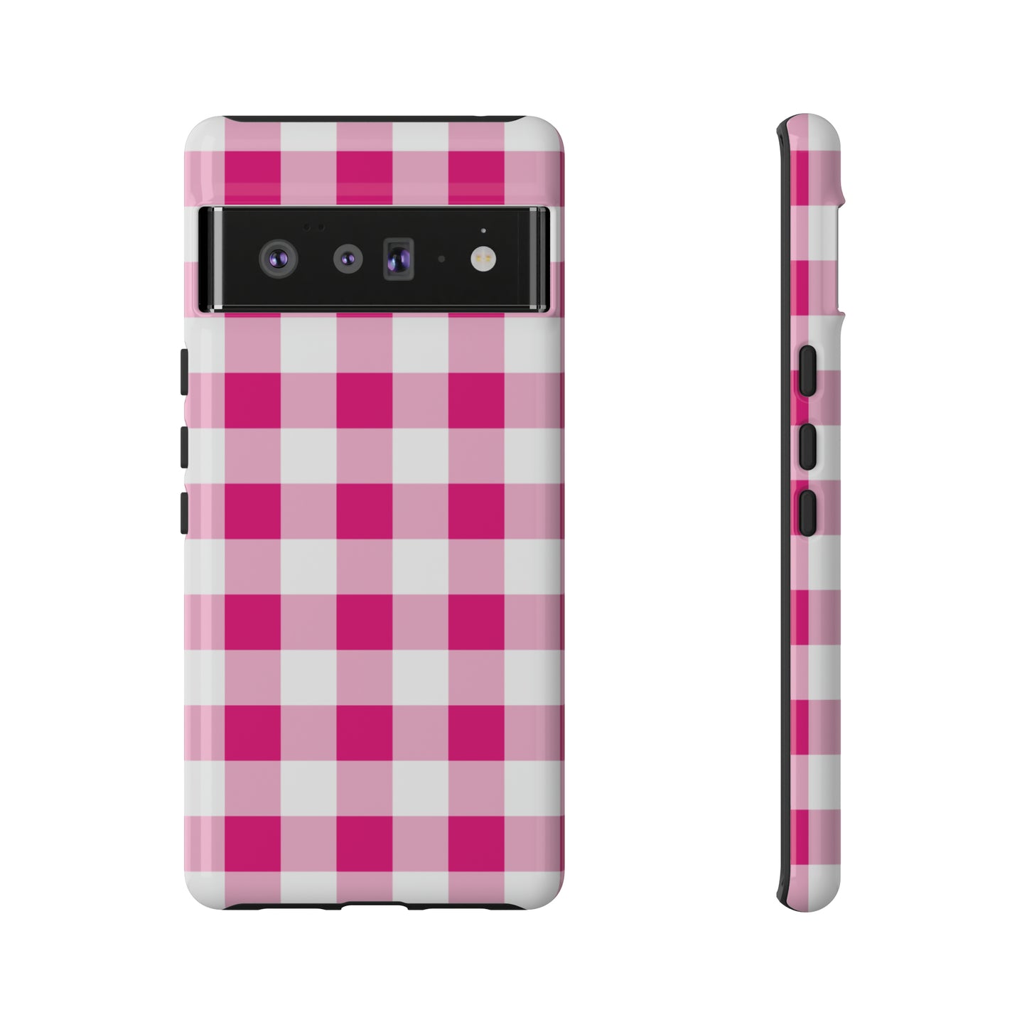 Pink Checkered - TOUGH PHONE CASE