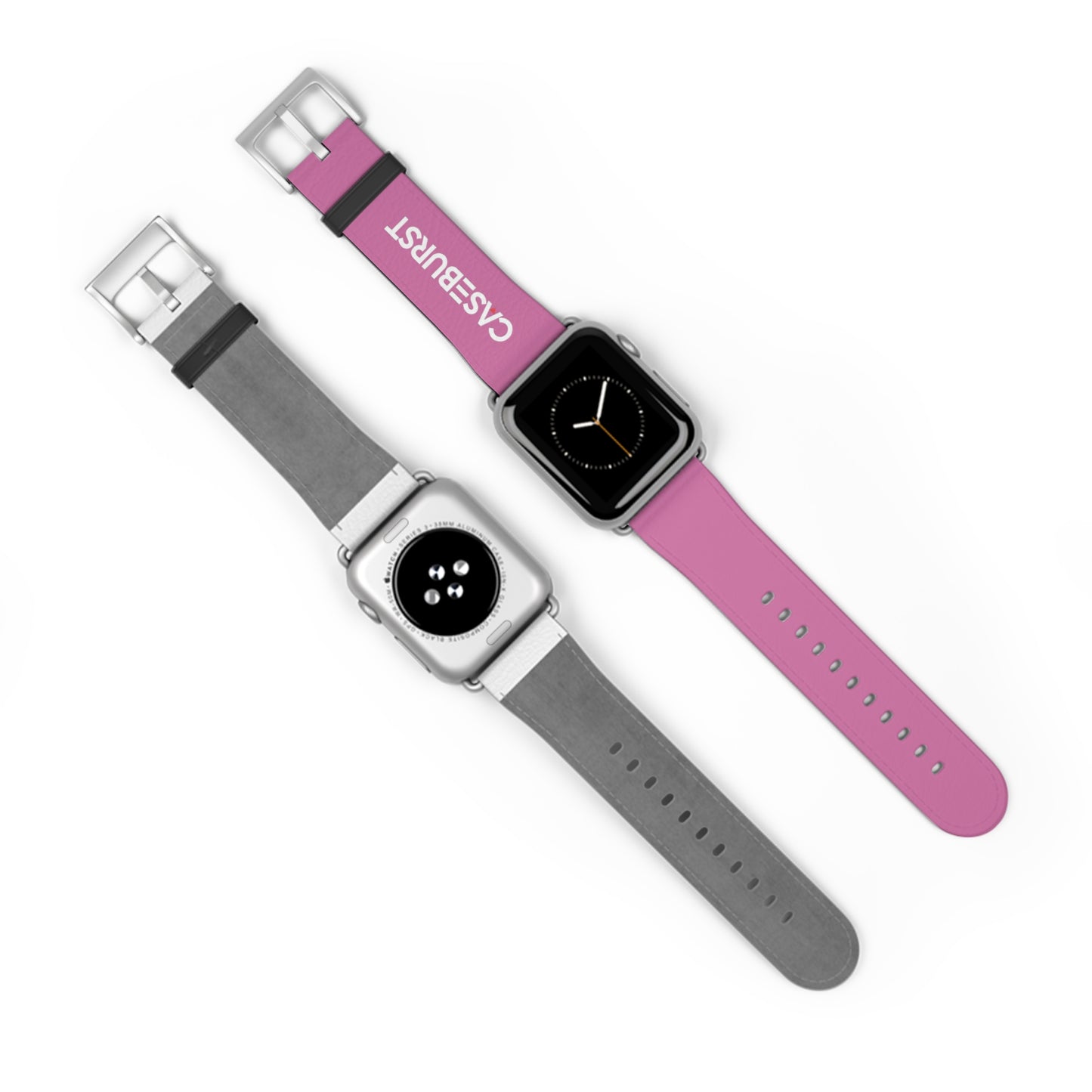 Baby Pink Faux Leather Watch Band.