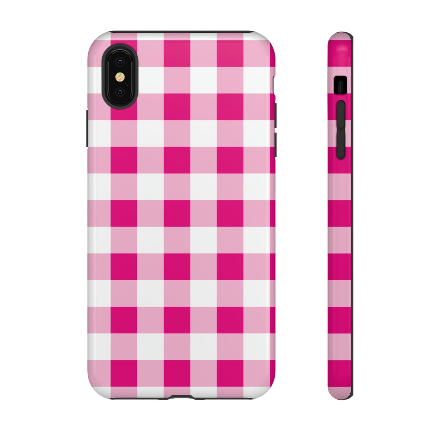 Pink Checkered - TOUGH PHONE CASE