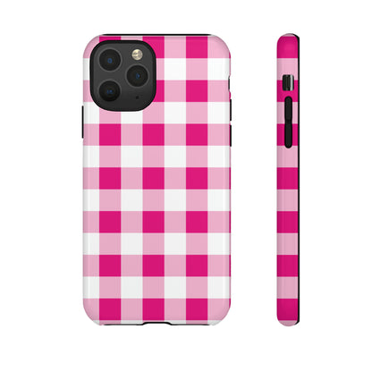 Pink Checkered - TOUGH PHONE CASE