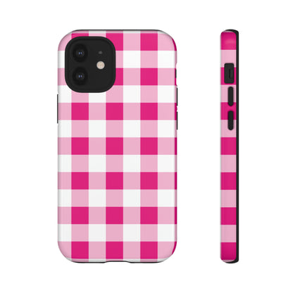 Pink Checkered - TOUGH PHONE CASE