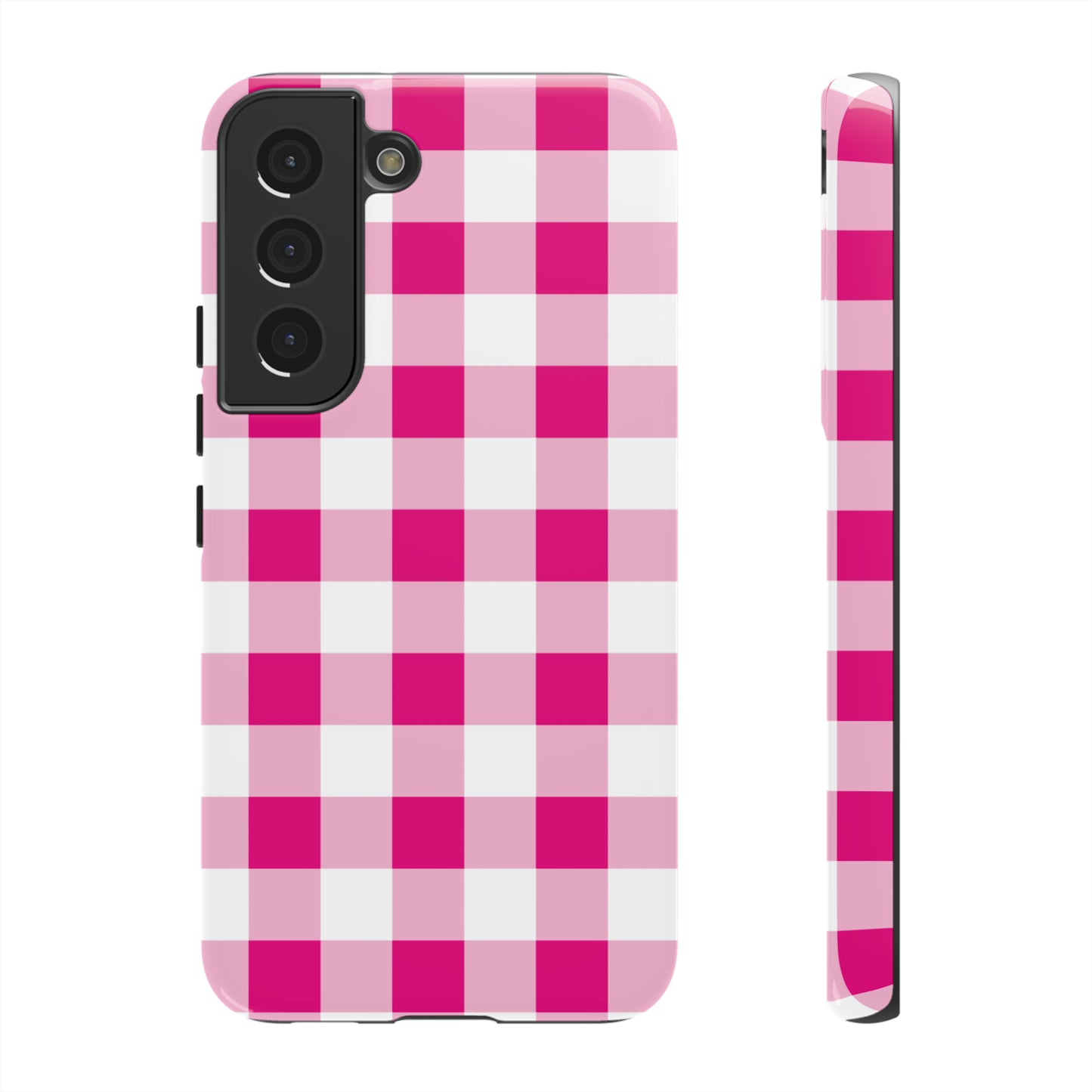 Pink Checkered - TOUGH PHONE CASE