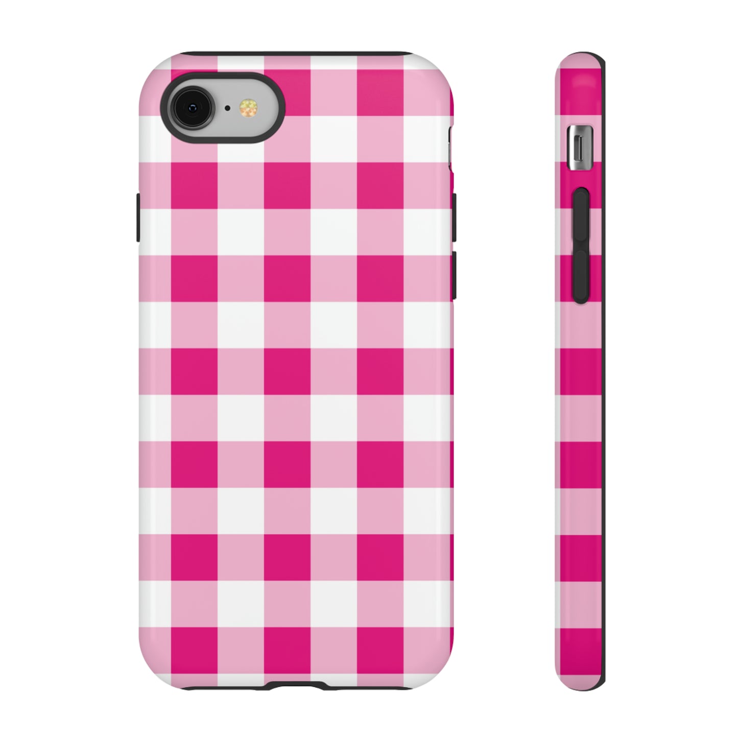 Pink Checkered - TOUGH PHONE CASE