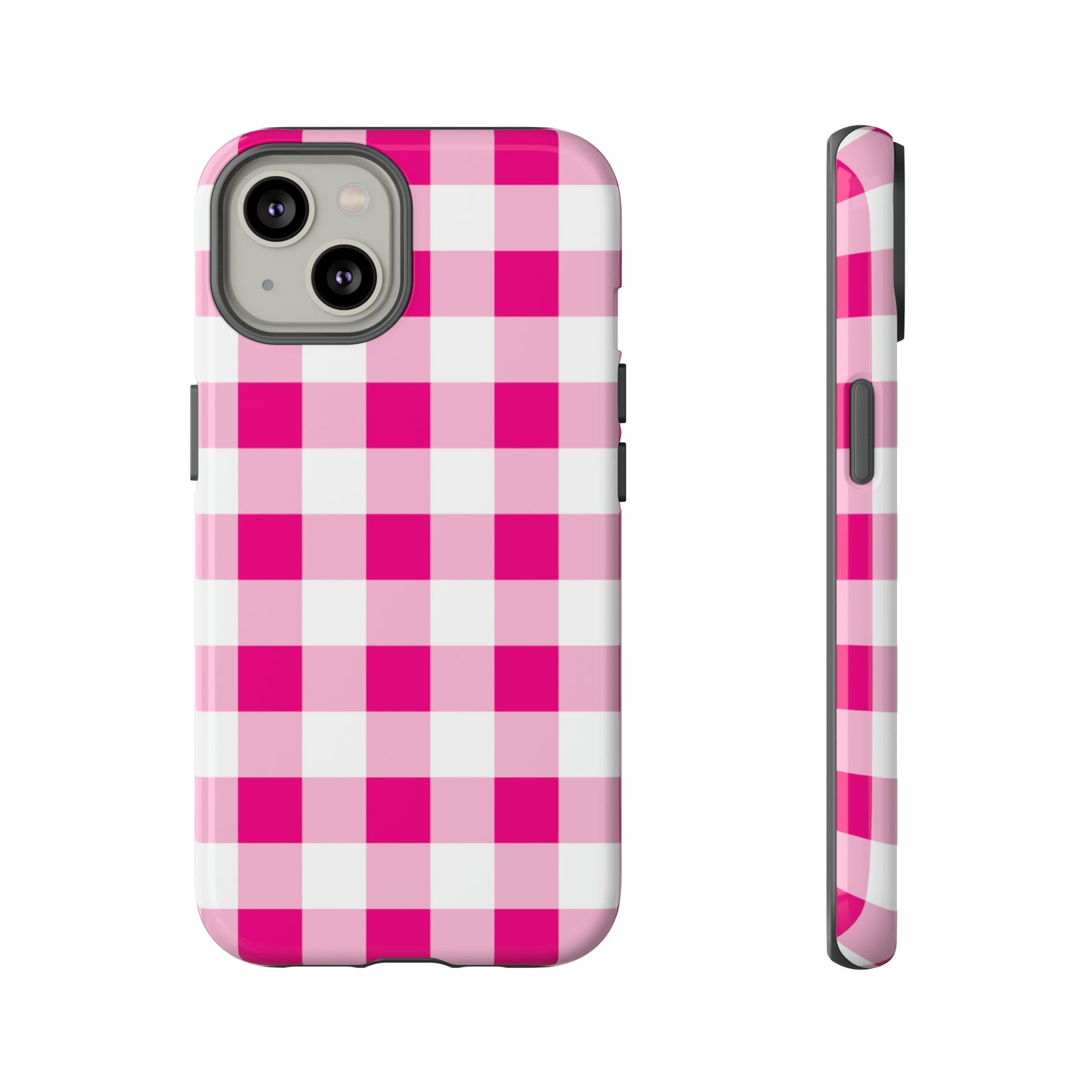 Pink Checkered - TOUGH PHONE CASE