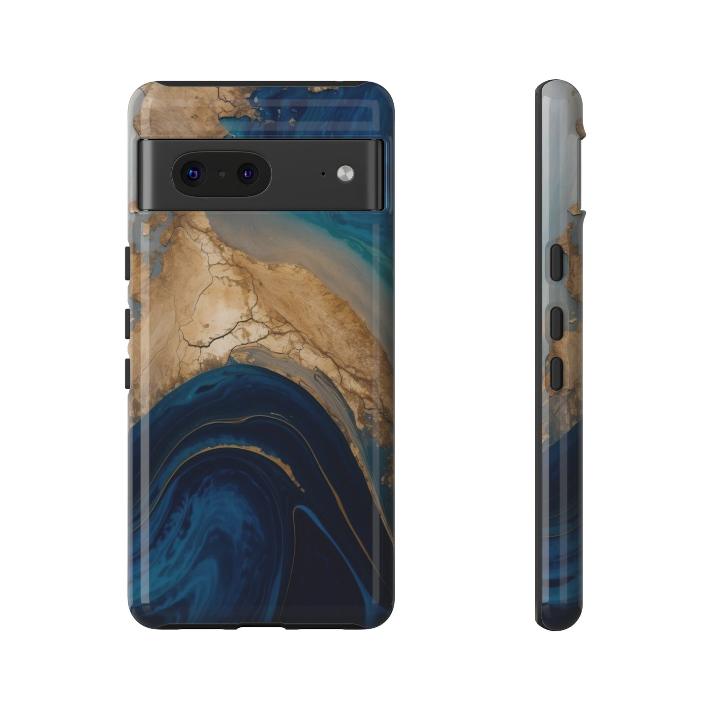 Golden Azure Swell - TOUGH PHONE CASE