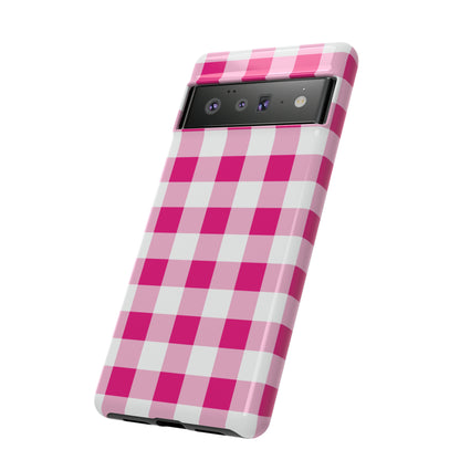 Pink Checkered - TOUGH PHONE CASE