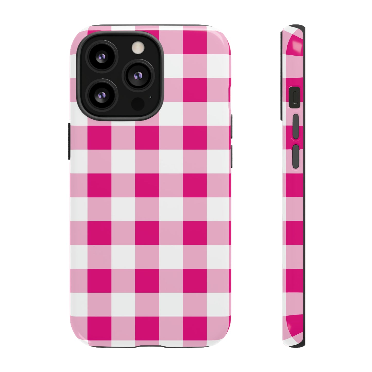 Pink Checkered - TOUGH PHONE CASE