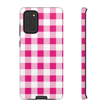 Pink Checkered - TOUGH PHONE CASE