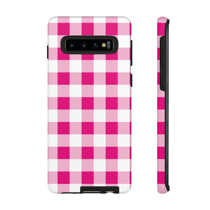 Pink Checkered - TOUGH PHONE CASE