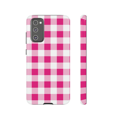 Pink Checkered - TOUGH PHONE CASE