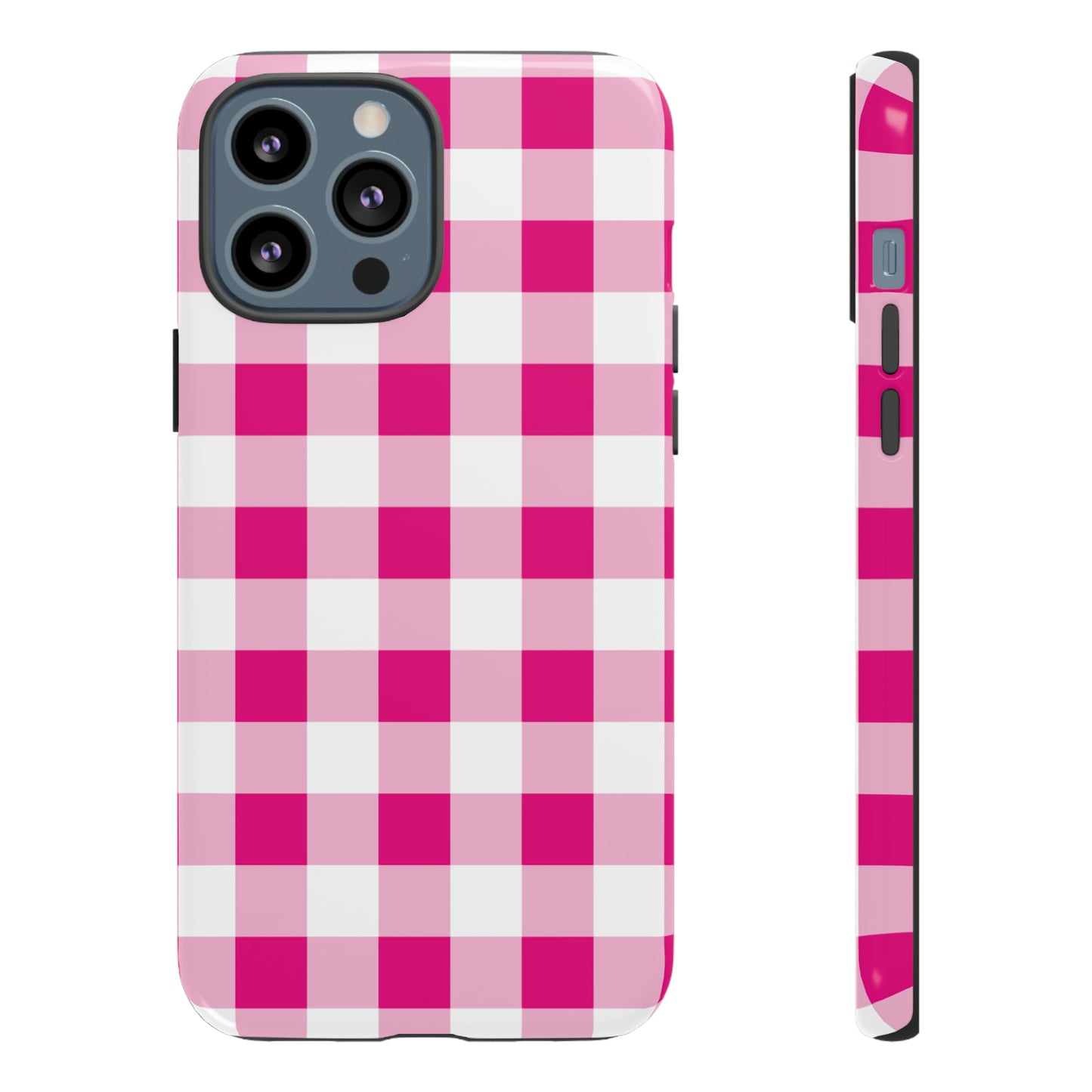 Pink Checkered - TOUGH PHONE CASE