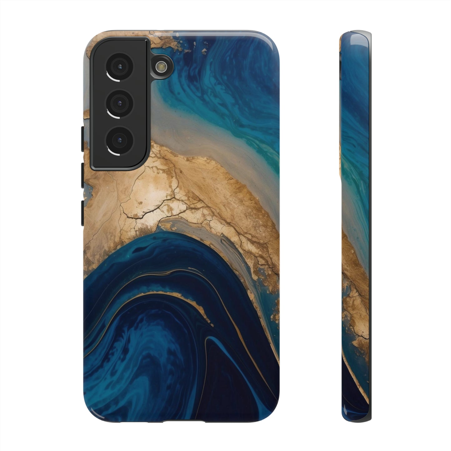 Golden Azure Swell - TOUGH PHONE CASE