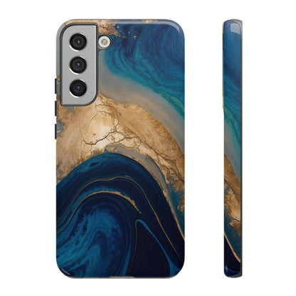 Golden Azure Swell - TOUGH PHONE CASE