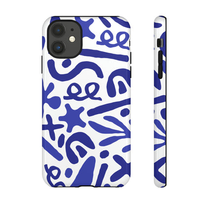 BlueSym Pattern - TOUGH PHONE CASE