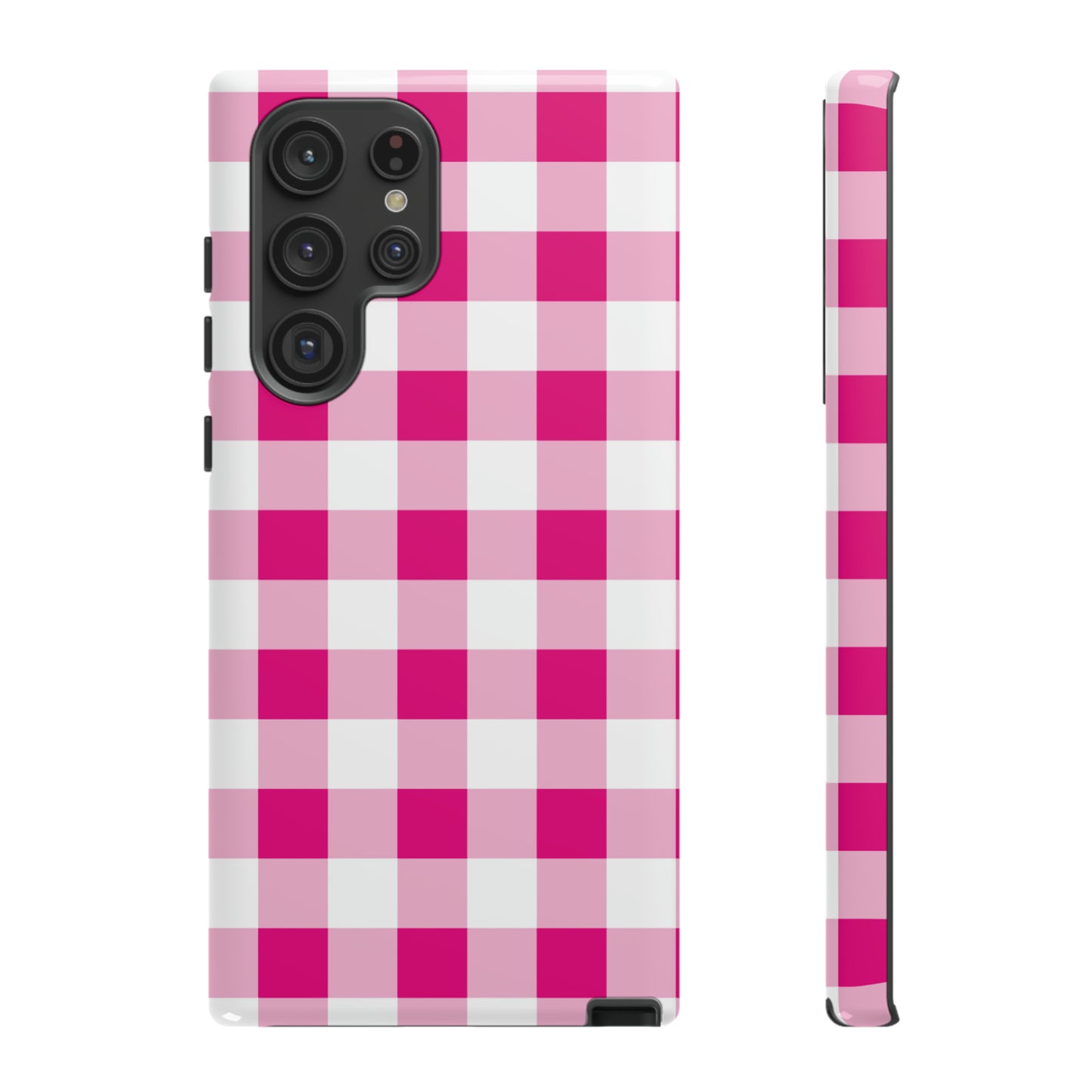 Pink Checkered - TOUGH PHONE CASE