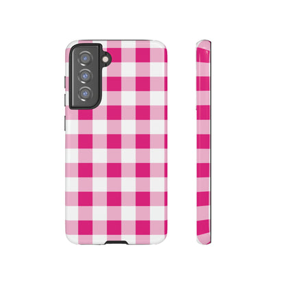 Pink Checkered - TOUGH PHONE CASE