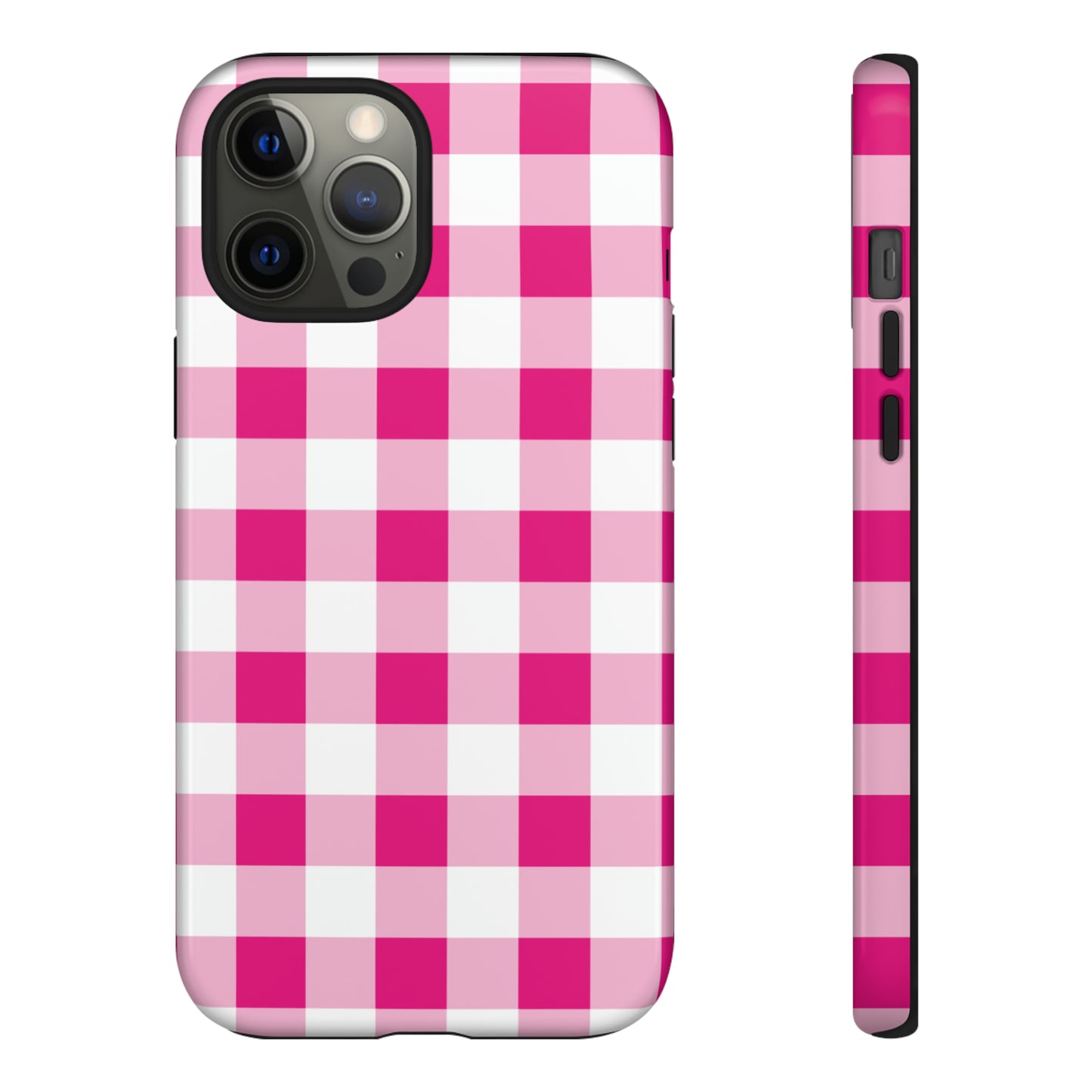 Pink Checkered - TOUGH PHONE CASE