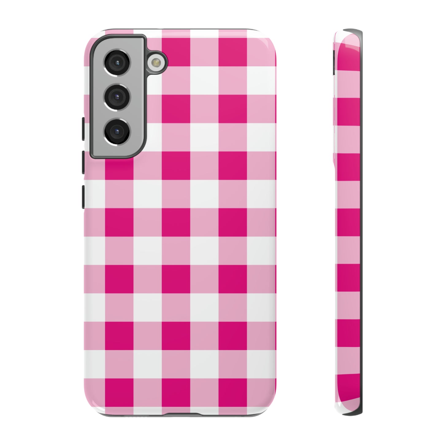 Pink Checkered - TOUGH PHONE CASE