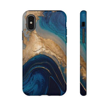 Golden Azure Swell - TOUGH PHONE CASE