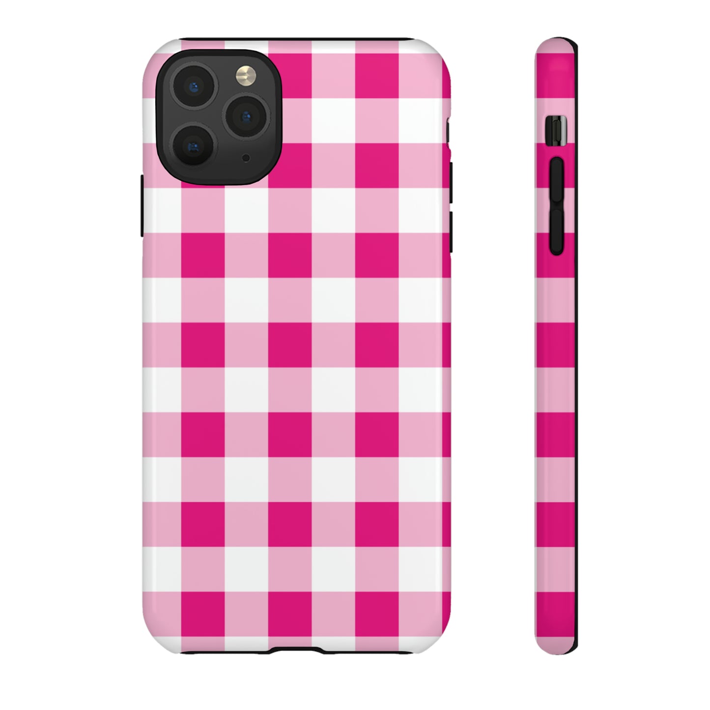 Pink Checkered - TOUGH PHONE CASE