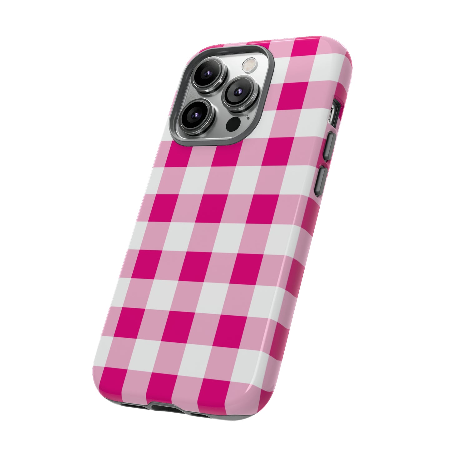 Pink Checkered - TOUGH PHONE CASE