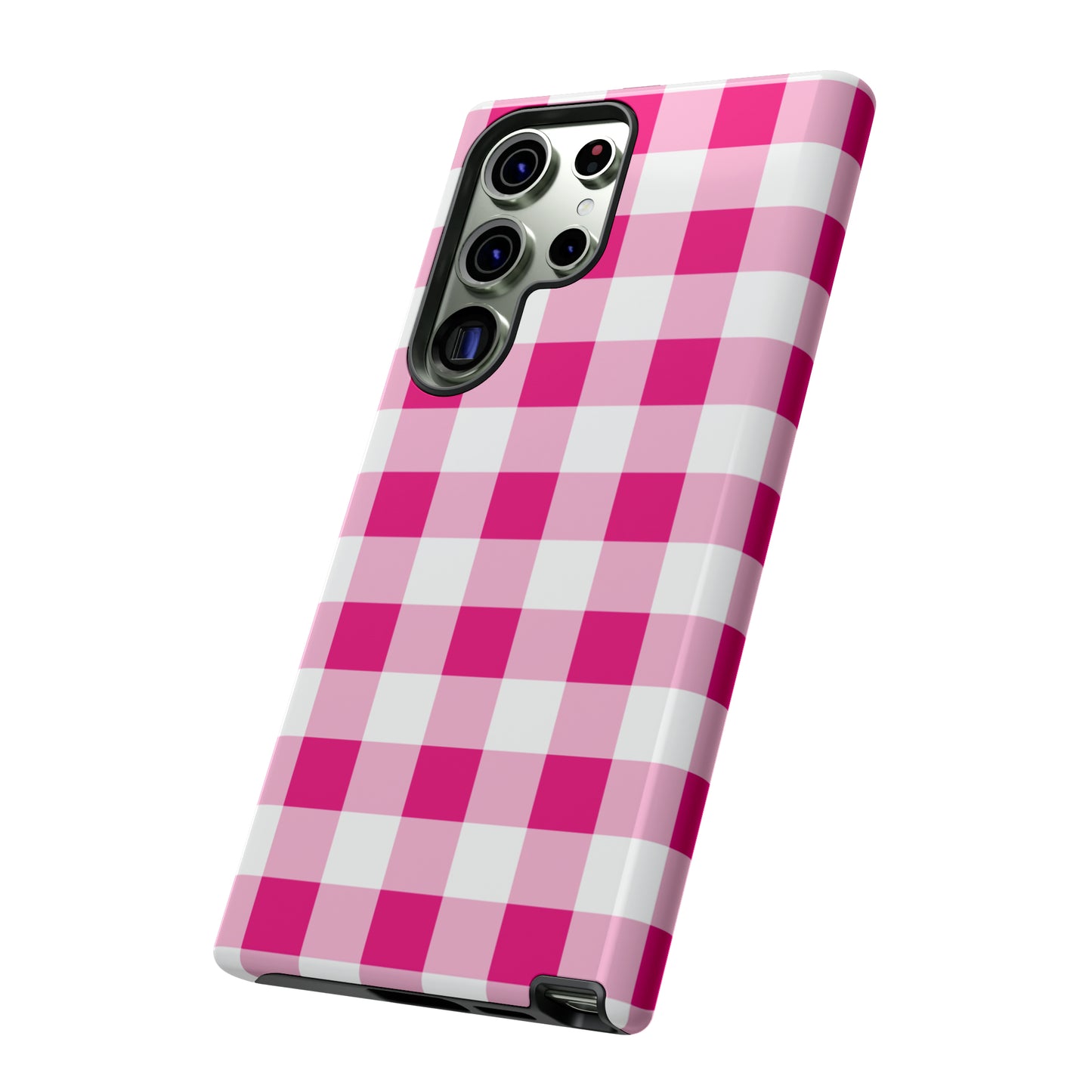 Pink Checkered - TOUGH PHONE CASE