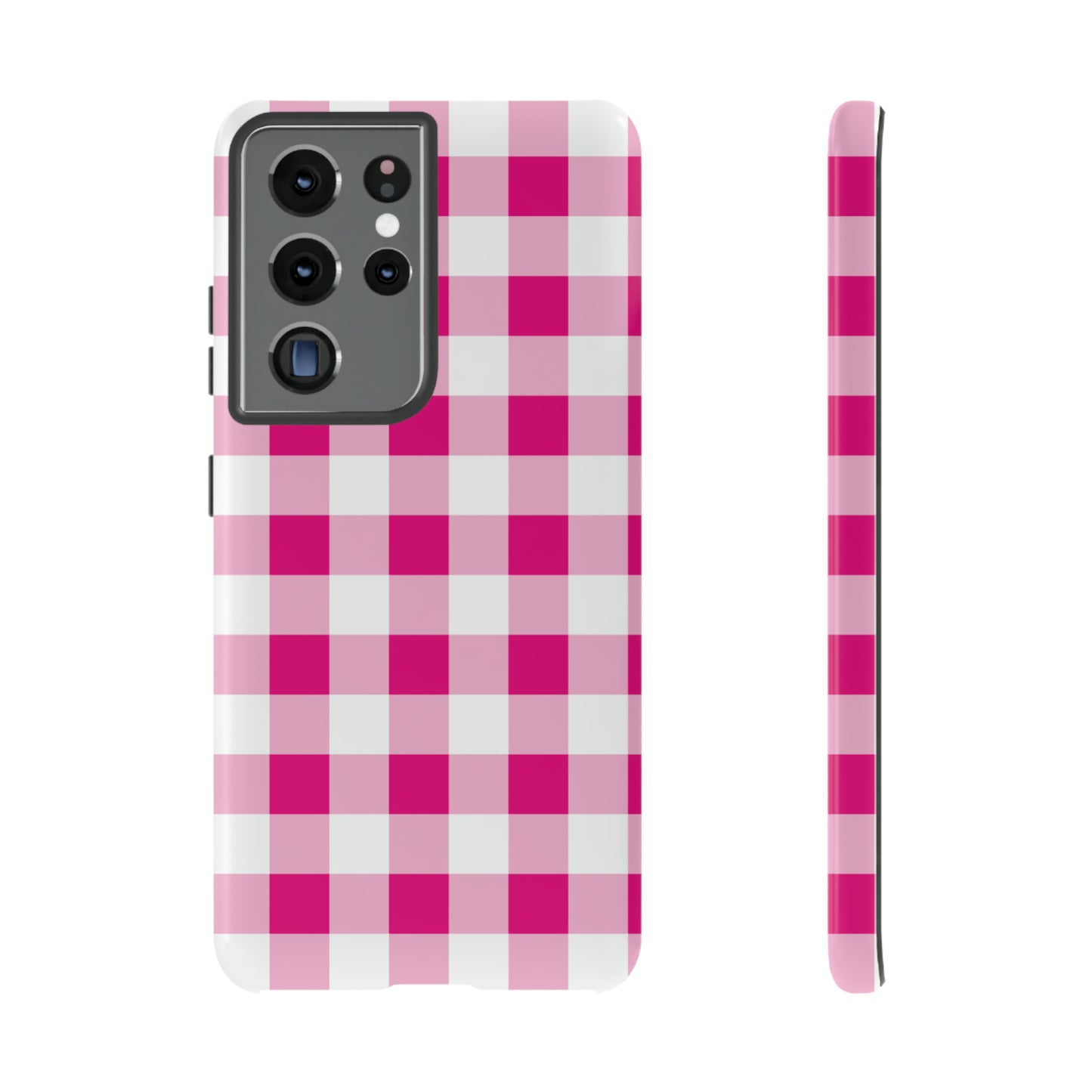 Pink Checkered - TOUGH PHONE CASE