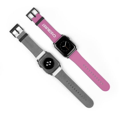 Baby Pink Faux Leather Watch Band.