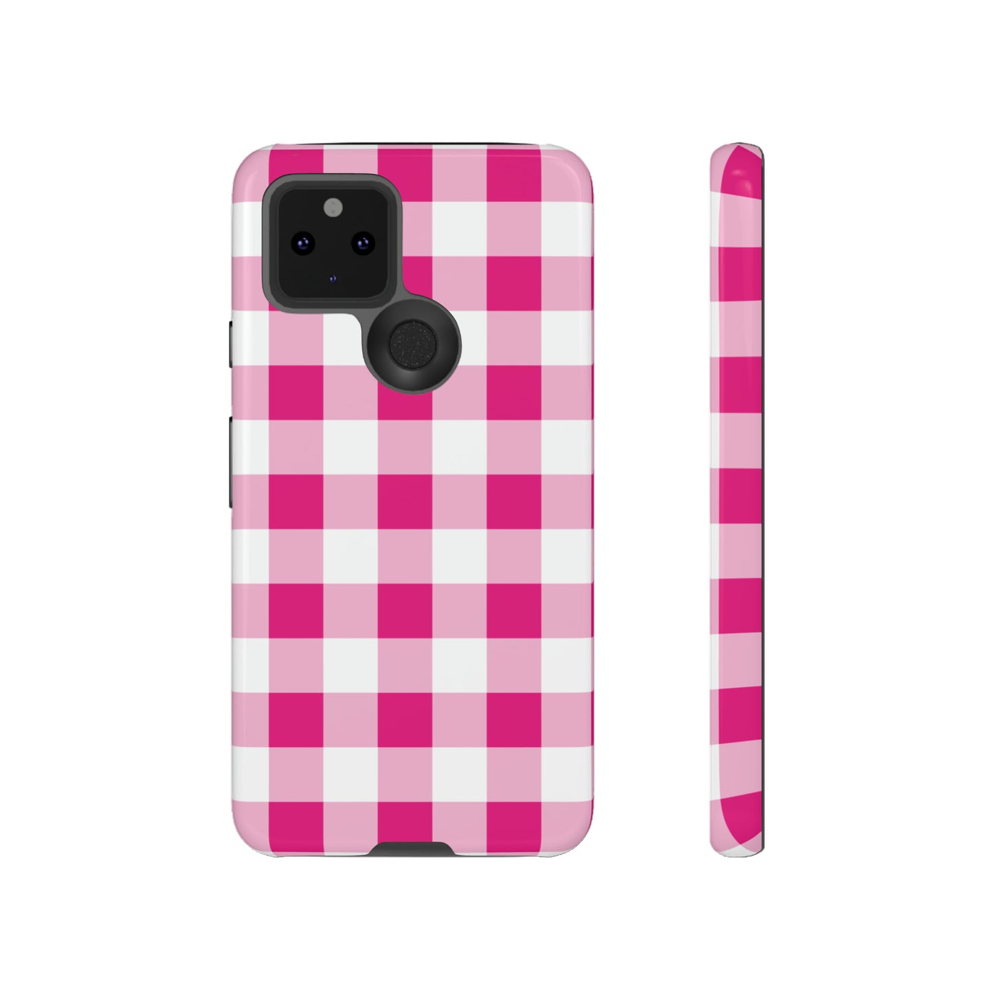 Pink Checkered - TOUGH PHONE CASE