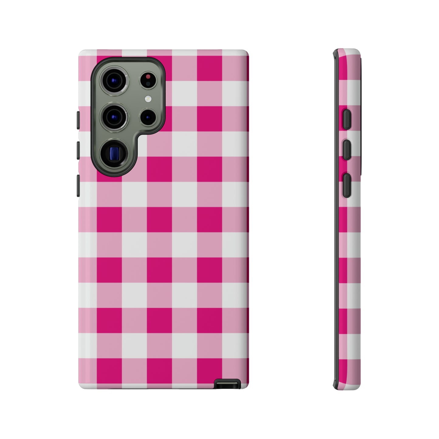 Pink Checkered - TOUGH PHONE CASE