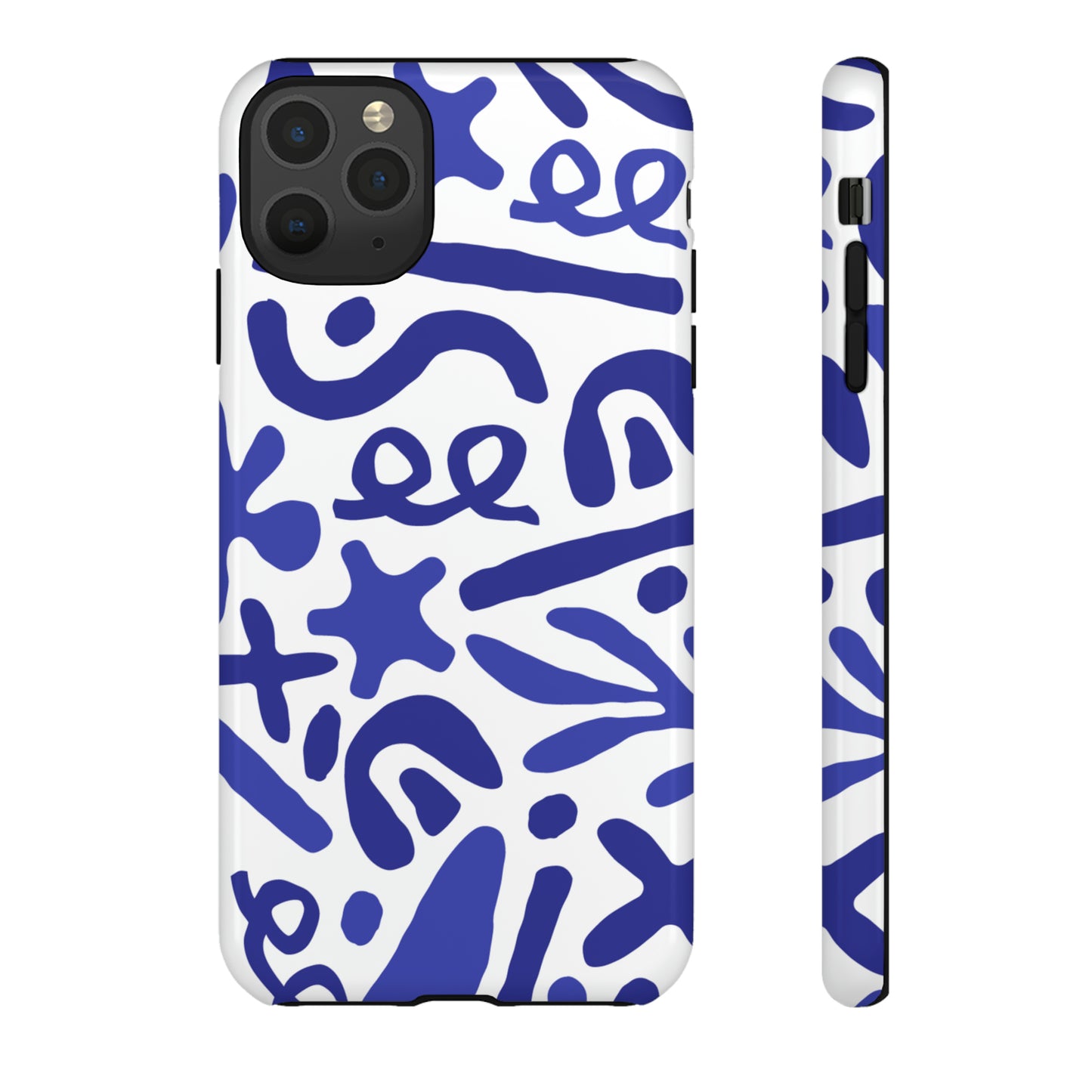 BlueSym Pattern - TOUGH PHONE CASE