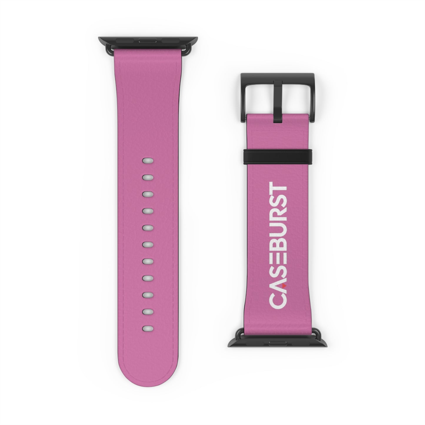 Baby Pink Faux Leather Watch Band.