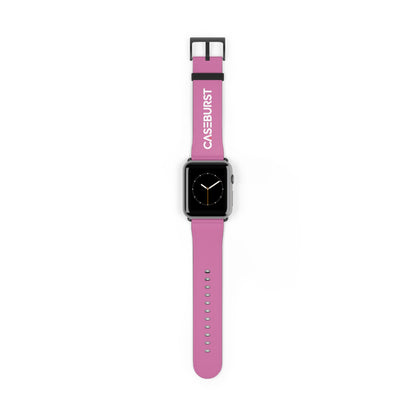 Baby Pink Faux Leather Watch Band.