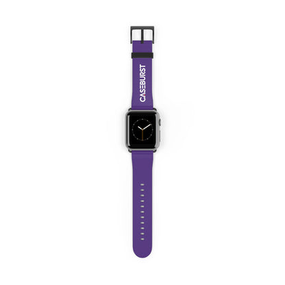 Purple Mash Faux Leather Watch Band.